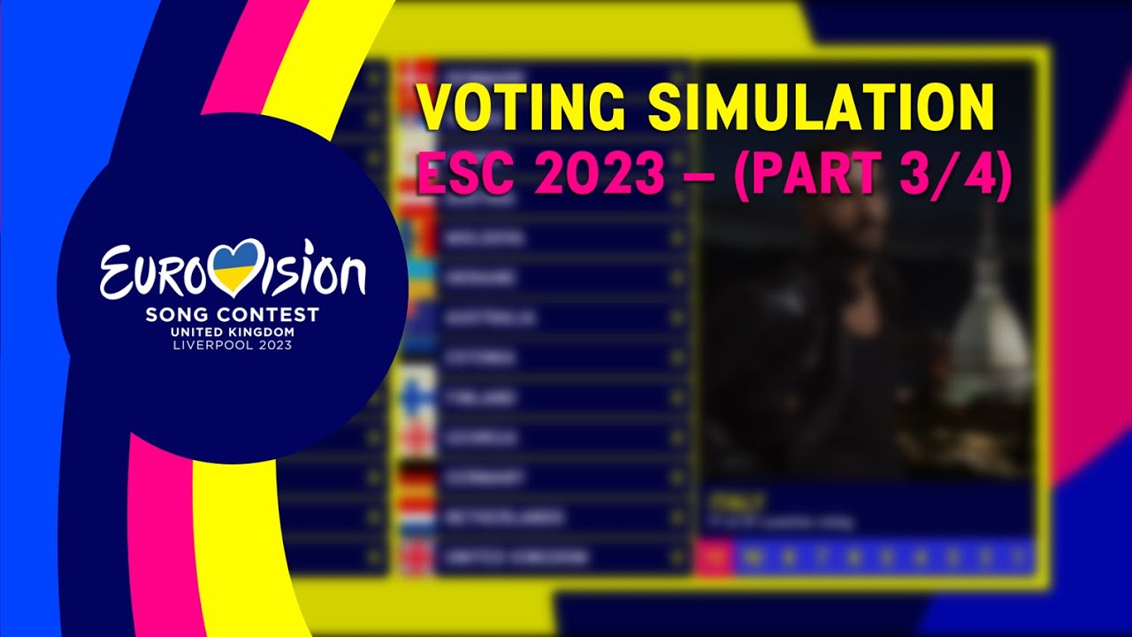VOTING SIMULATION - ESC 2023 - (PART 3/4) - Eurovision & Cie