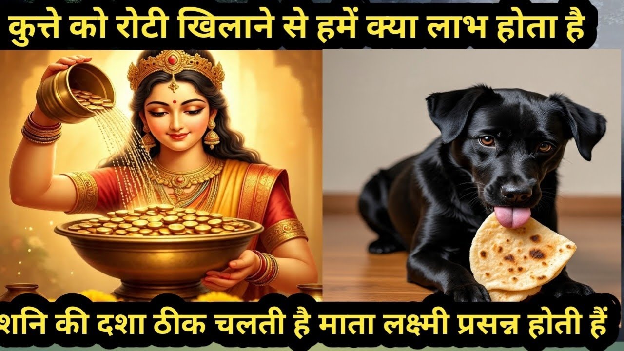 कुत्ते को रोटी खिलाने से माता लक्ष्मी प्रसन्न होती हैं।। कुत्ते को रोटी खिलाना ज्योतिषीय योग है।।