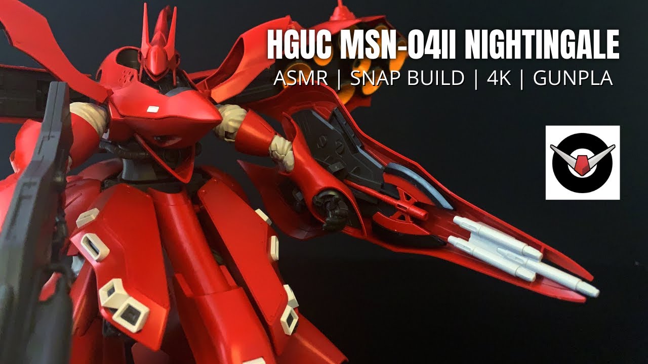 HGUC 1/144 MSN-04II NIGHTINGALE  GUNPLA SNAP BUILD | STRAIGHT BUILD | SPEED BUILD | ASMR | 4K HD