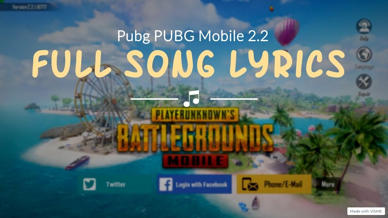 PUBG Mobile -  My Heart Full of Flames | New Theme Music | 2.2 Update + Lyrics 💗