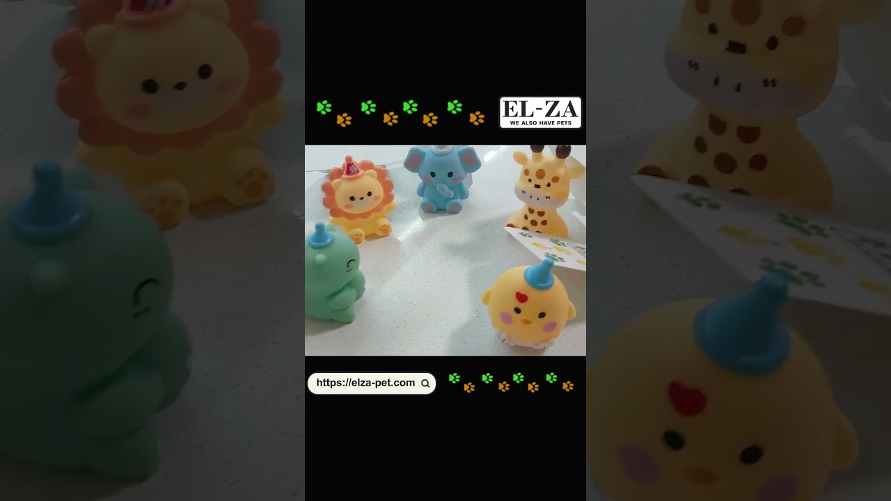 Іграшки для собак ЗАБАВНІ ТВАРИНКИ З ПИСКАВКОЮ від ТМ EL-ZA. 