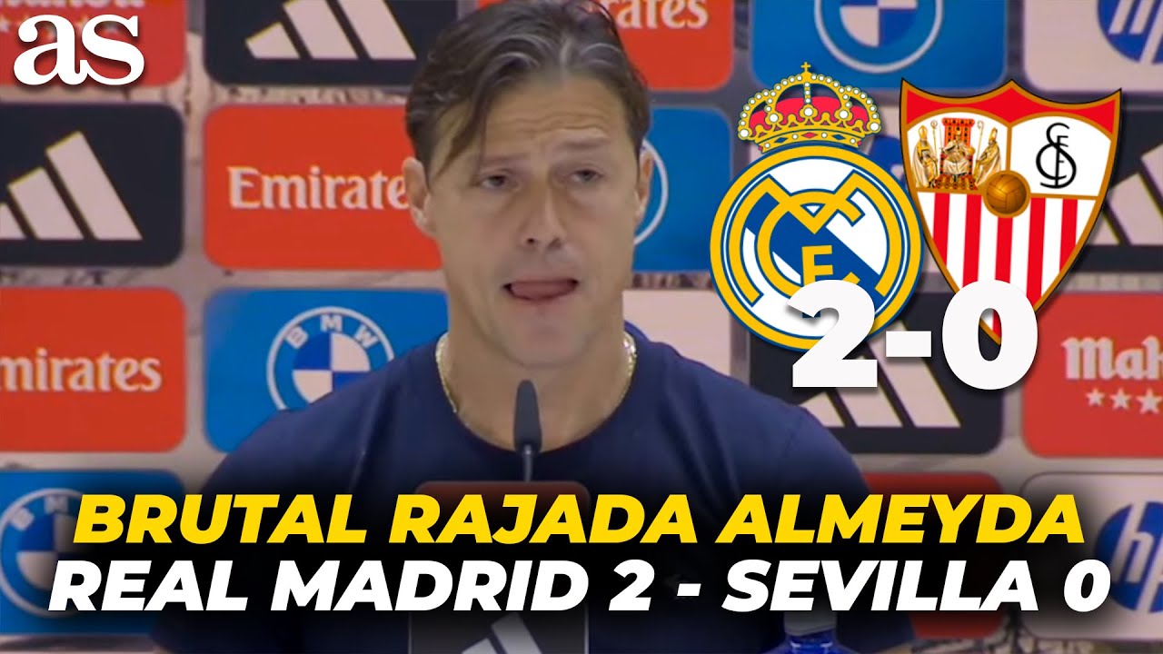 BRUTAL RAJADA de ALMEYDA contra los ÁRBITROS en rueda de prensa  tras PERDER ante el MADRID