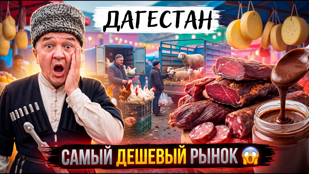 ДАГЕСТАН: Самый ДЕШЕВЫЙ Рынок МАНАС! 😱 ЦЕНЫ на ВСЁ!