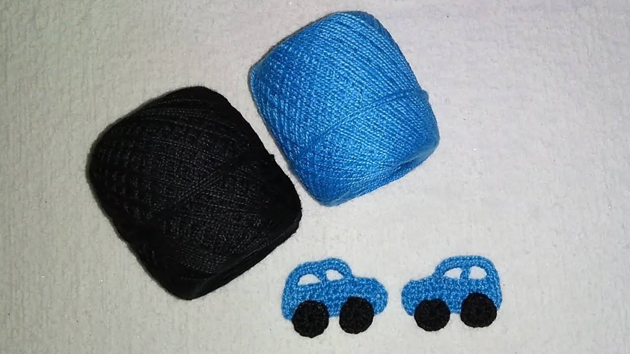 Carrinho de crochê para aplique fácil - passo a passo