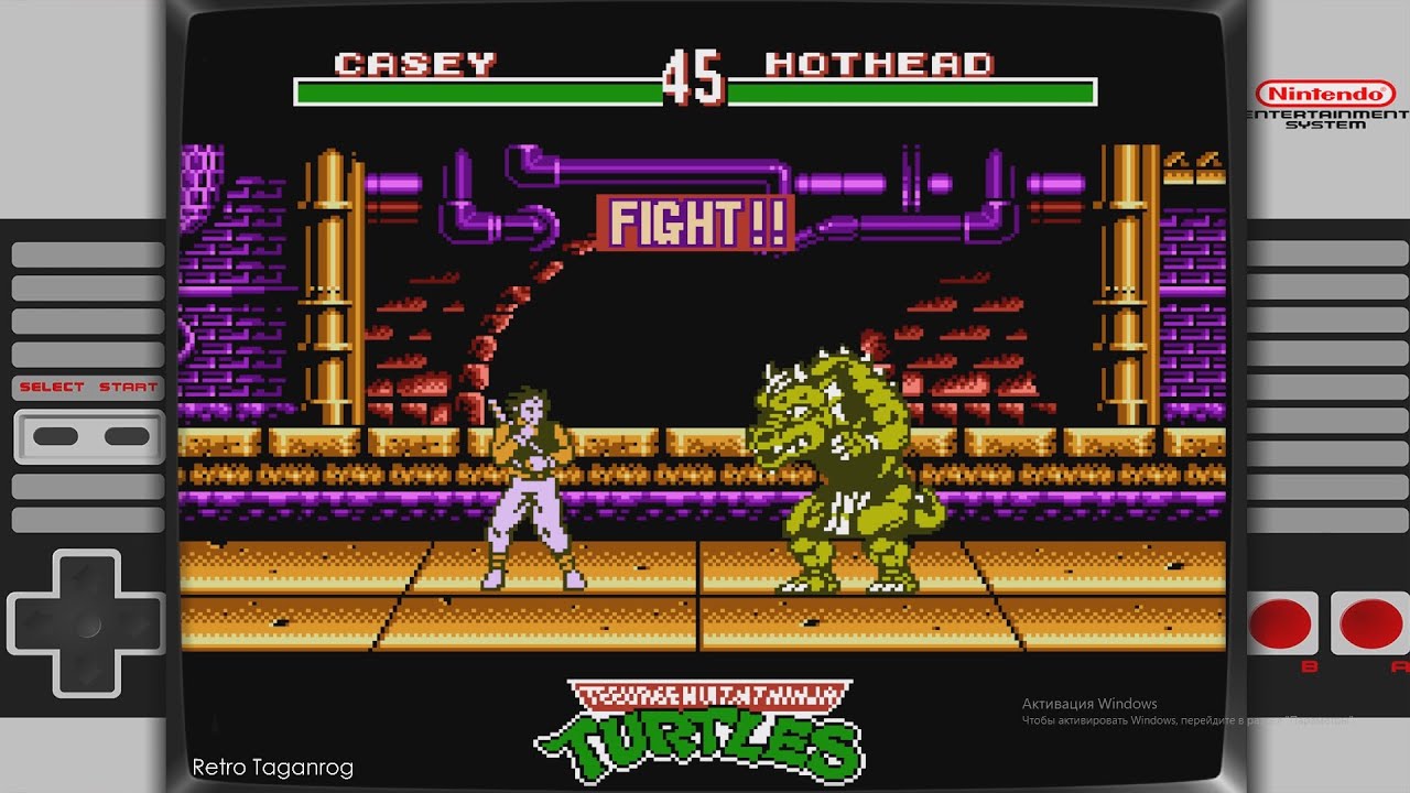 Турнир Teenage Mutant Ninja Turtles: Tournament Fighters 1993 Игра Денди(NES).