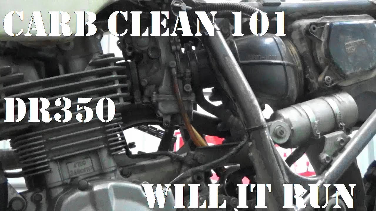 dr 350 carb clean and start after 5 years #oldstart #trending
