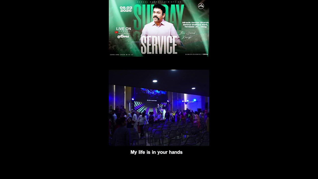 #sundayservice | #live | 6 P.M | Samuel Karmoji | Miracle Center | 8th Mar 2026