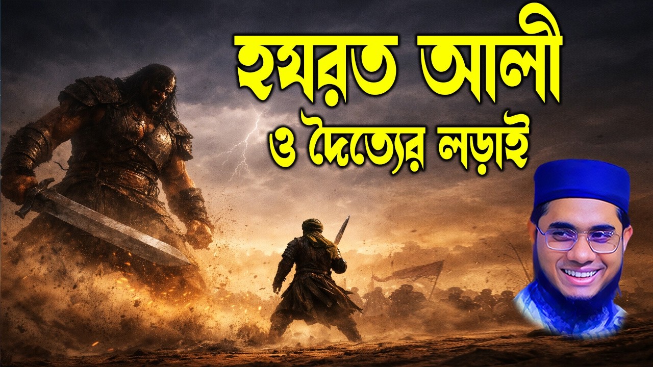 হযরত আলী (রা.) ও দৈত্যের ভয়ংকর লড়াই | ইতিহাস কাঁপানো কাহিনী | মাহমুদাবাদী নতুন ওয়াজ
