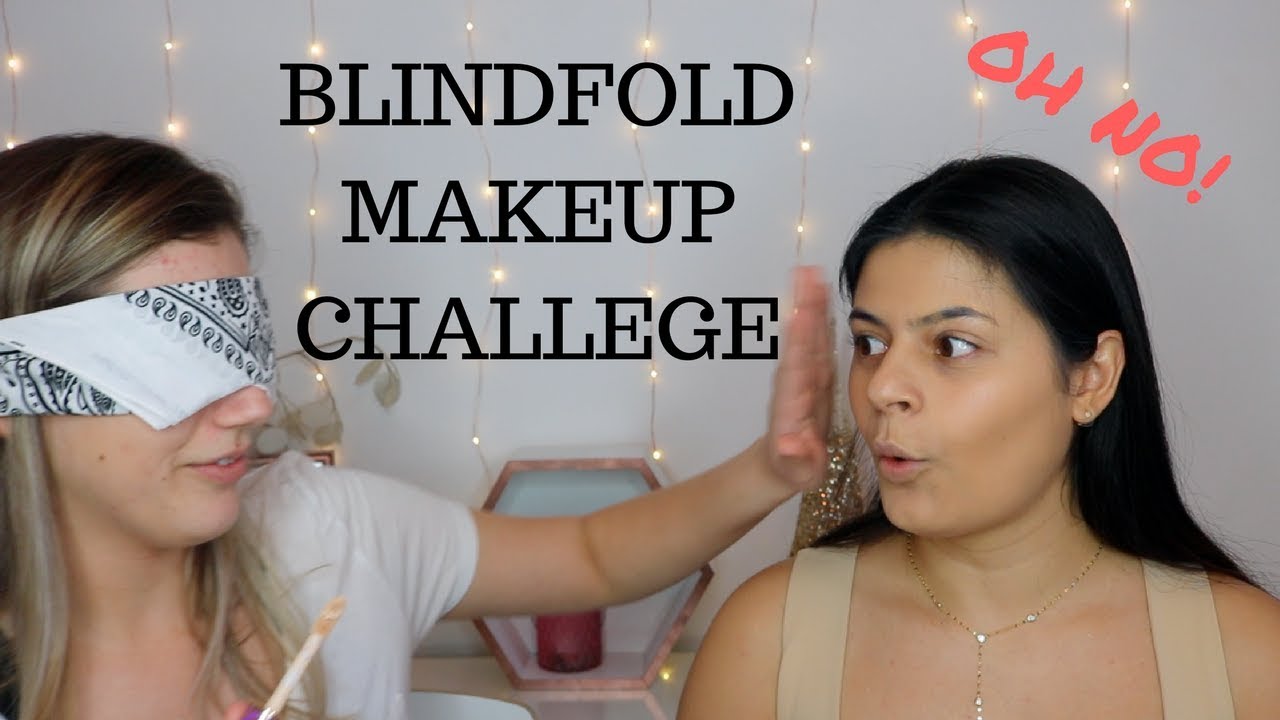 BLINDFOLDED MAKEUP CHALLENGE FT. JOSSIE ANNIE!