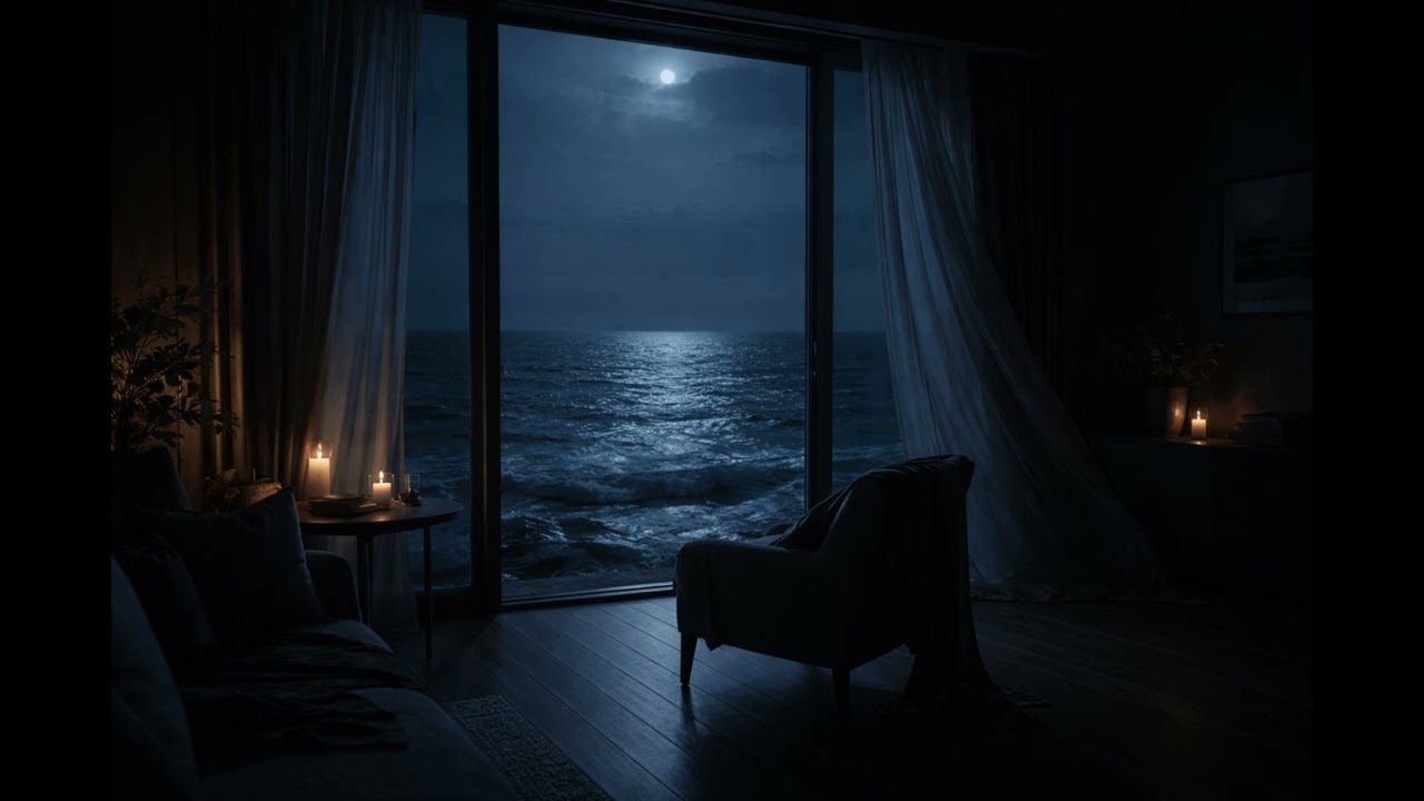Quiet Where the Sea Breathes  | Dark Ambient Piano & Ocean Waves (Instrumental)