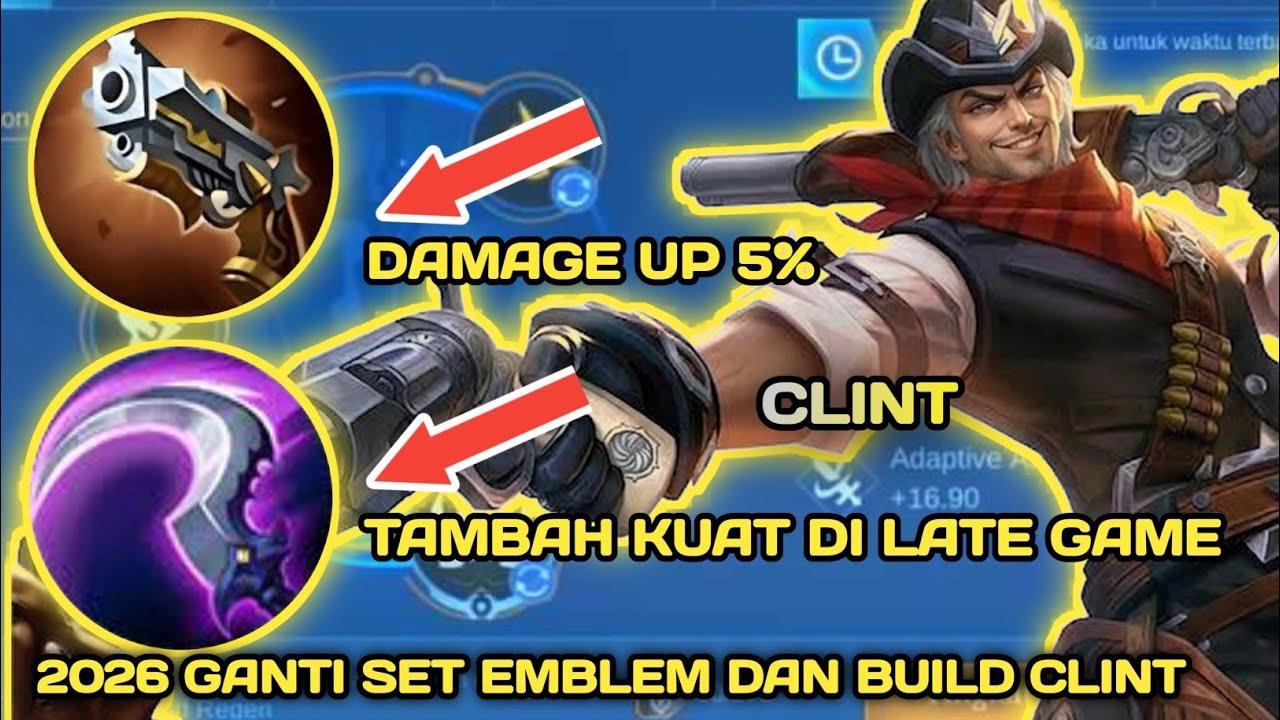NGERI CLINT 5% SAVAGE TERUS! SET BUILD CLINT TERSAKIT 2026 EMBLEM BUILD CLINT 1 HIT