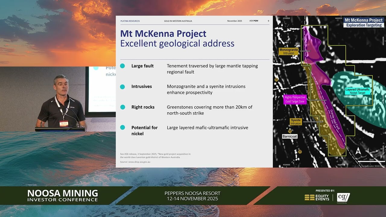 Platina Resources Noosa Mining Conference 2025