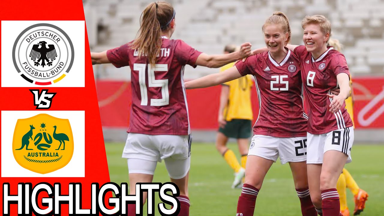 Germany vs Australia | Extended Highlights | Women's International Friendly | 10 April, 2021