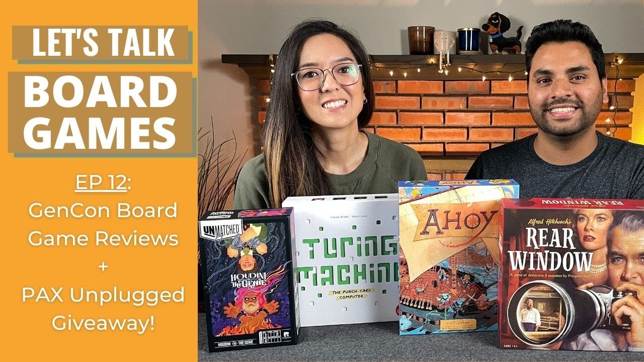 Let's Talk Board Games #12 - Pax Unplugged Badge Giveaway + GenCon Board Game Reviews