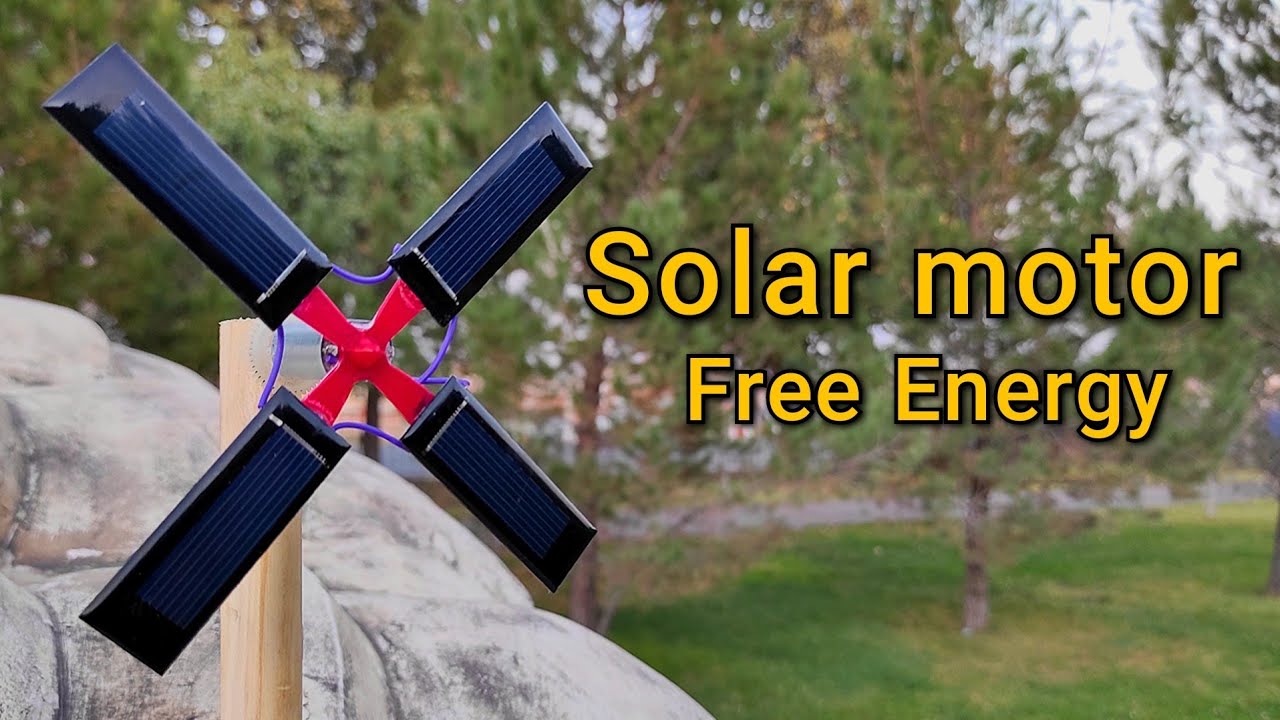 Solar motor -How to make solar Mendocino Motor | How to Make Free Energy Solar Motor