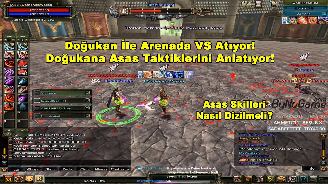 DomenicoWacco - Doğukan İle Arenada VS Atıyor! Doğukana Asas Taktiklerini Anlatıyor! | Knight Online