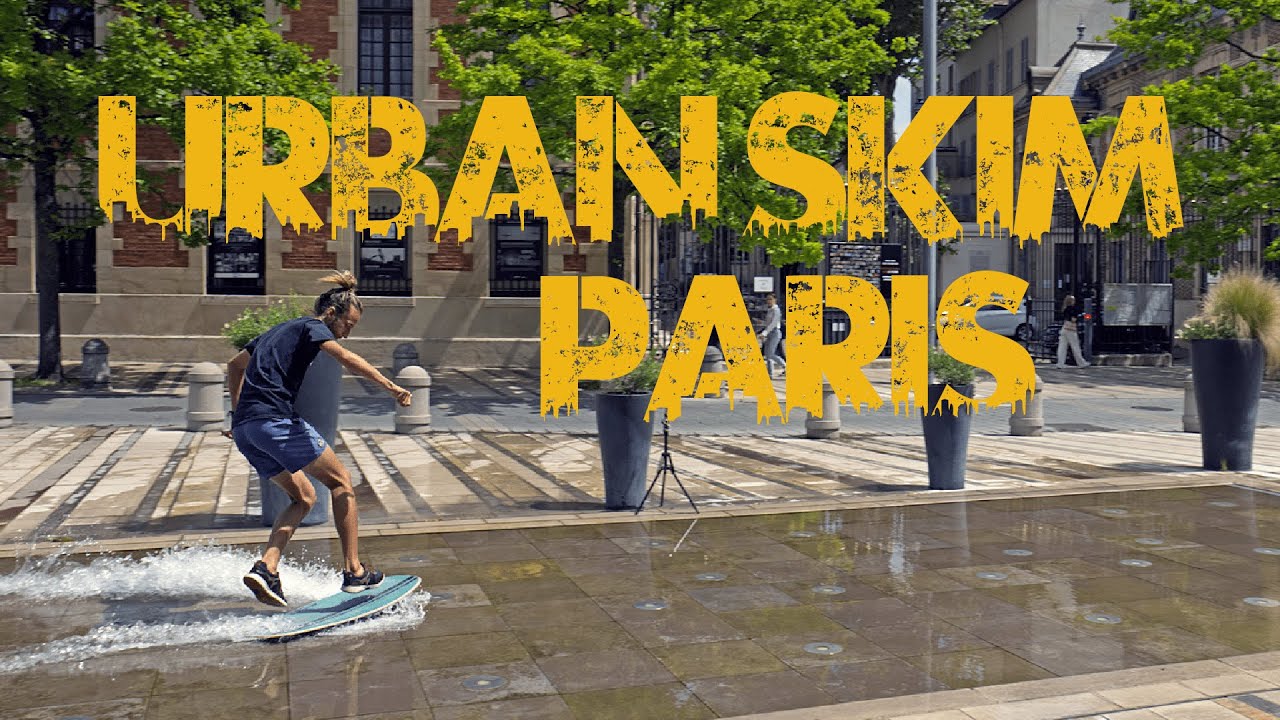 Skimboard dans les rues de Paris - France