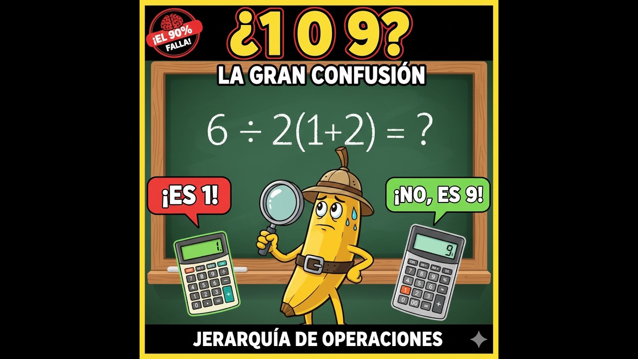 ✅¿1 o 9? El ejercicio que confunde a las calculadoras 🧮 Jerarquía de Operaciones