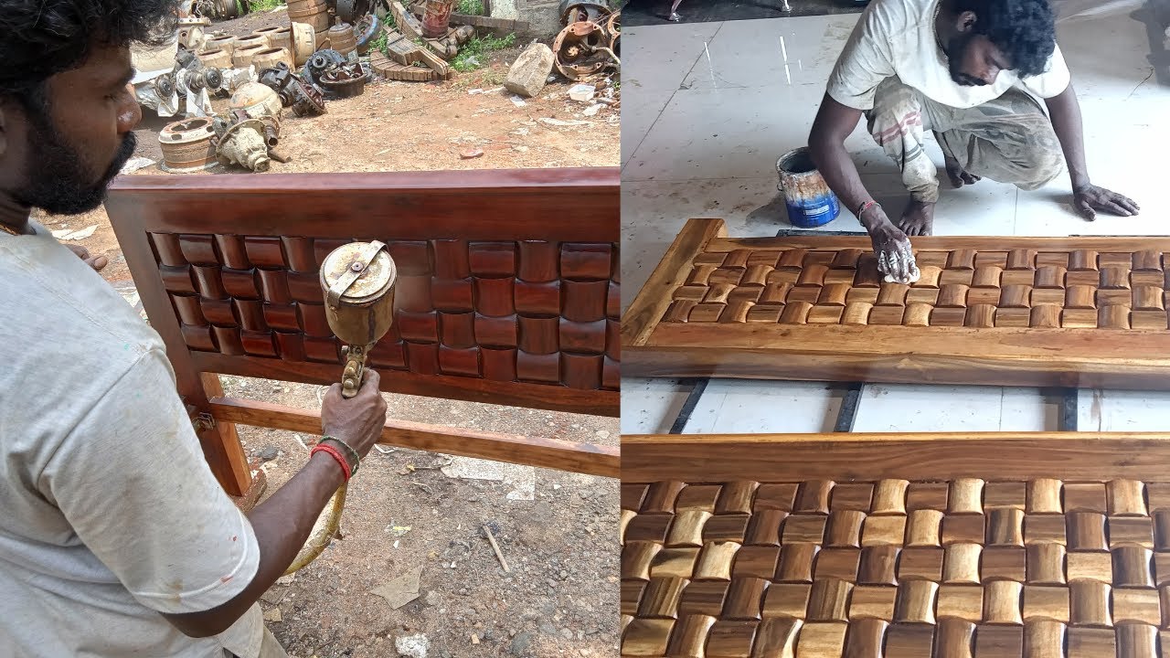 Wood Polish step by step process | Wood Polish Colour shades | Wood polish spray in tamil