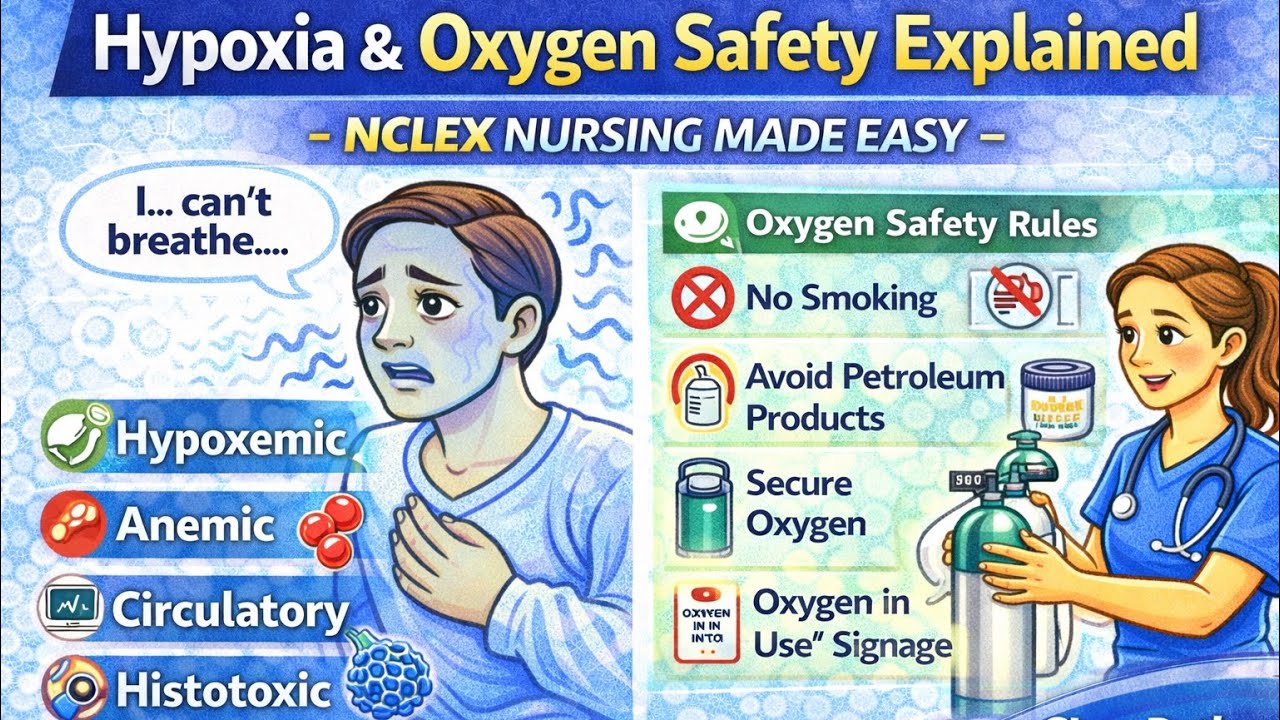 Hypoxia in Nursing + Oxygen Safety | NCLEX RN Review