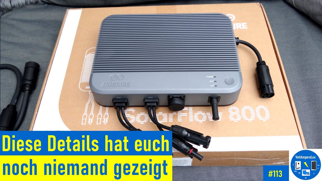 #113 - Zendure SolarFlow 800 Mini-Hybridwechselrichter | Detailtest