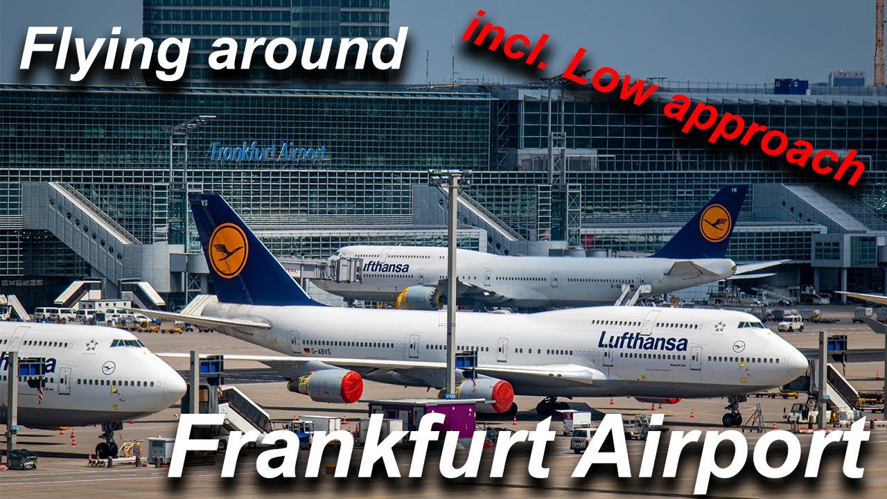 Unterwegs in der Hoffmann H40: VFR über Frankfurt und Frankfurt Airport FRA (incl. Low Approaches)