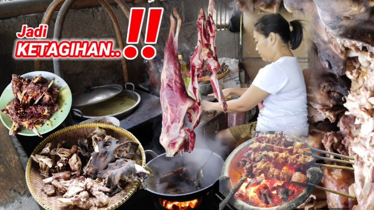 Sampai buka Cabang, TENGKLENGnya MANTAP...👍🏻 Sate Kambing Pak Min | jl Besi Jangkang 