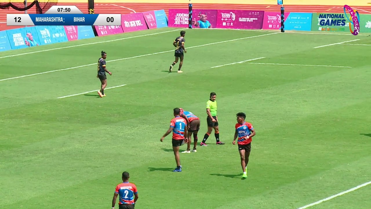 37th National games goa rugby Bihar vs Maharashtra boys