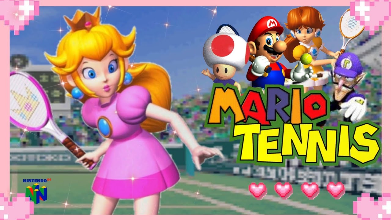 💗 Mario Tennis 64 - Peach Gameplay 💗