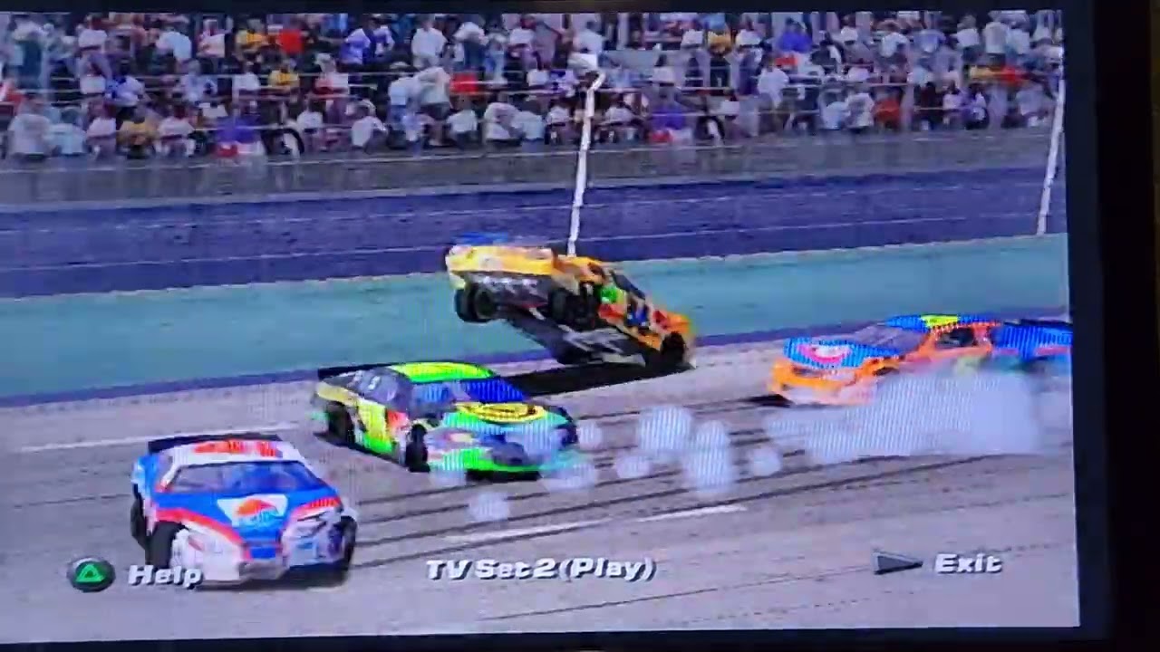 I almost had this crash saved nascar dirt to daytona 