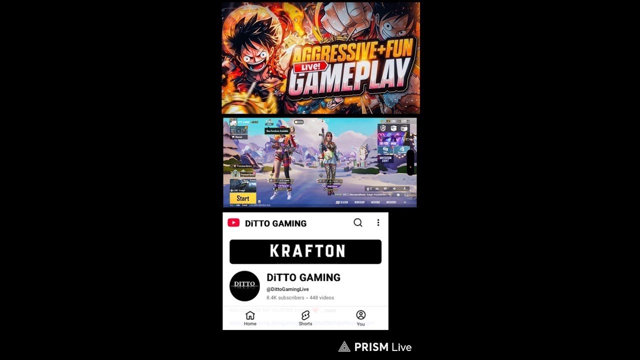 Live streaming of DiTTO GAMING
