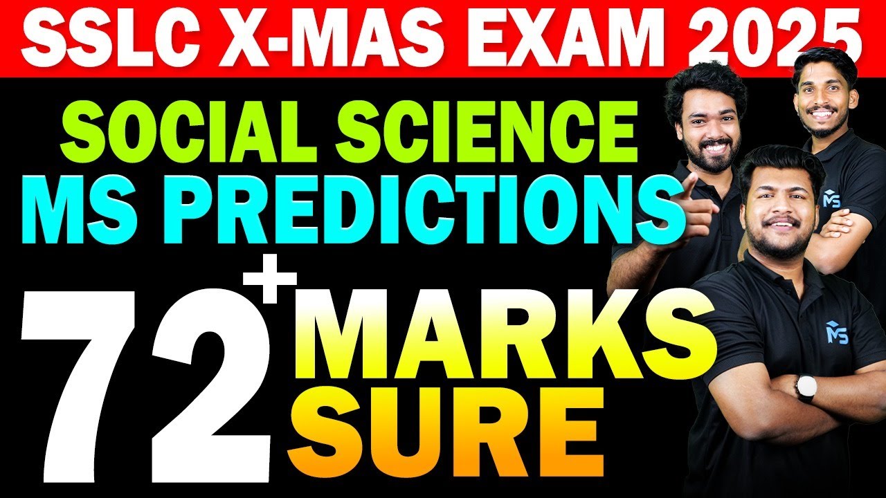 SSLC Christmas Exam Social Science | Ms Predictions | 72+ Marks Sure | MS SOLUTIONS