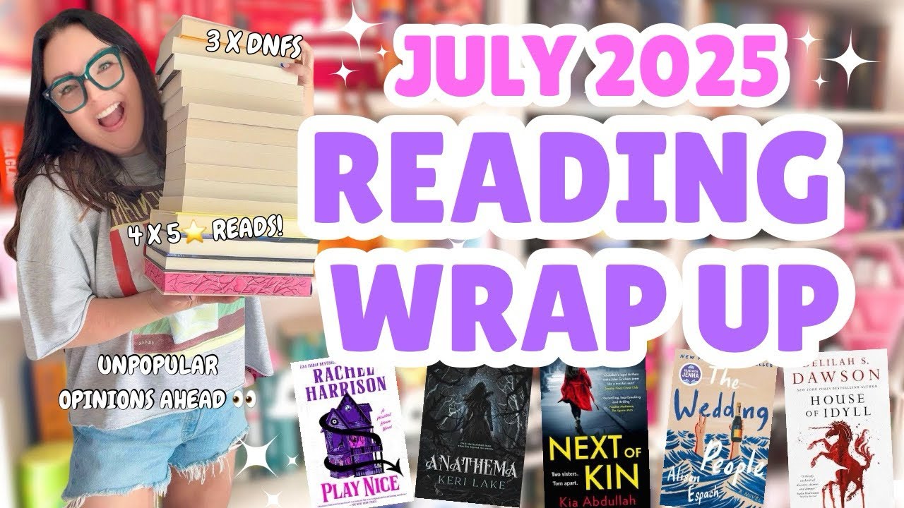Итоги чтения за июль | 19 книг, 3 непрочитанных и ЧЕТЫРЕ книги на 5⭐️ 🙌🏻💕📚
