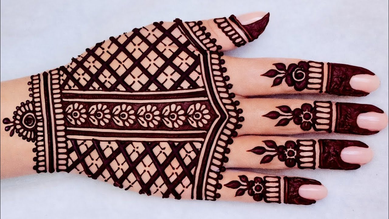 Beautiful bharua Back hand mehndi designs ❤️✨. Stylish and full hand mehndi designs 🌼. #viralvideo 