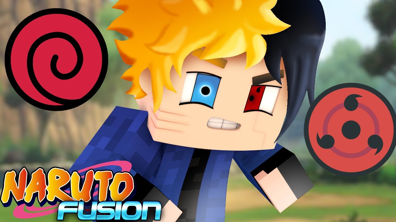 O NINJA com CHAKRA FUSÃO de NARUTO E SASUKE no NARUTO FUSION no MINECRAFT !