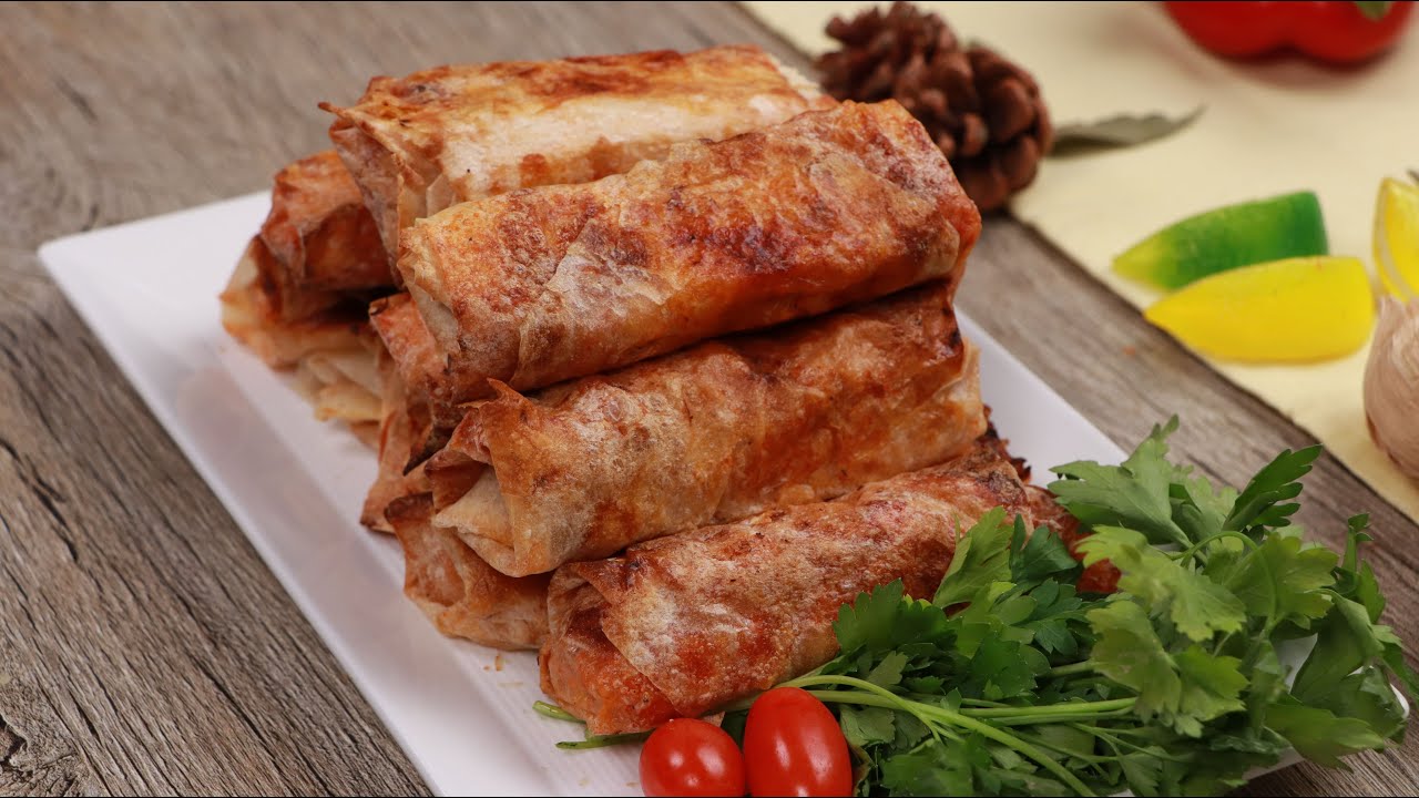 رولات الد جاج التركي المقرمشة طعم لايوصف ! 😋👌