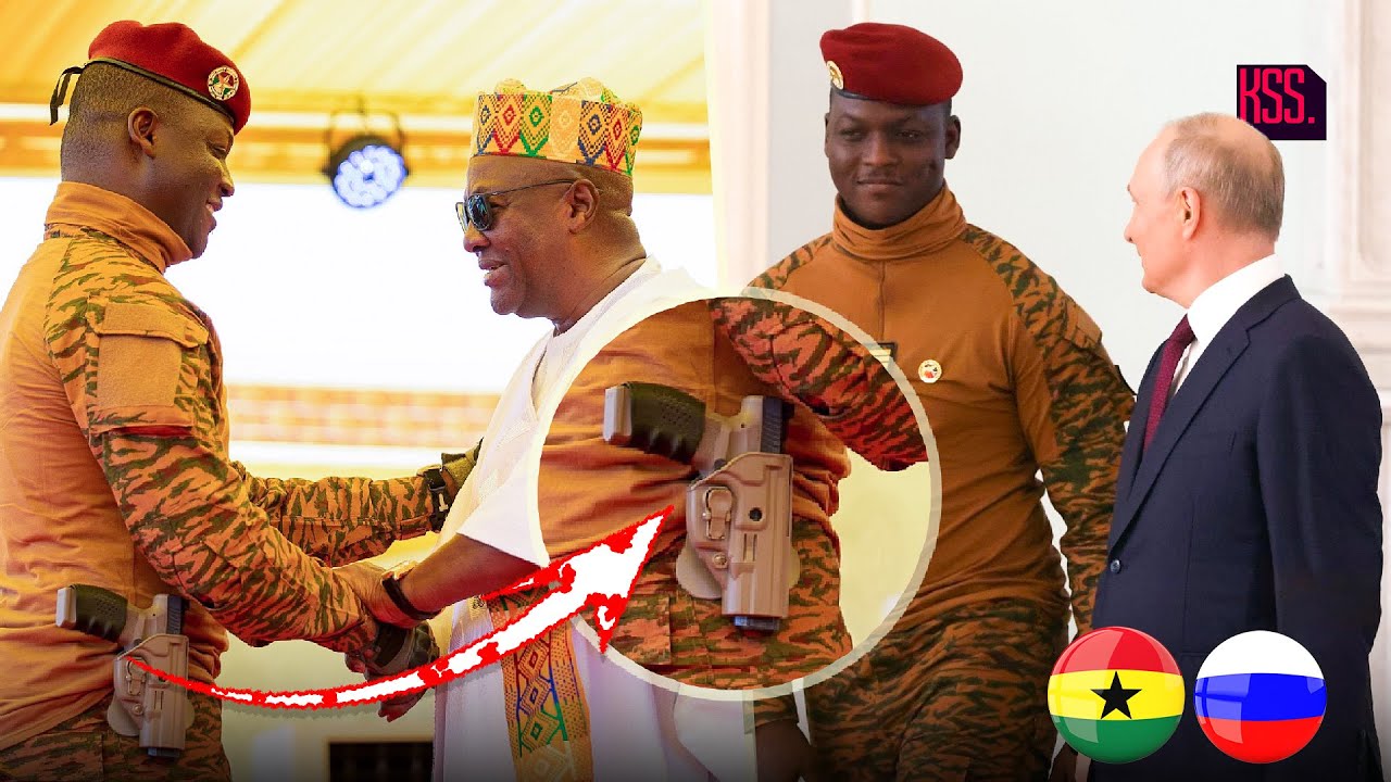 Captain Ibrahim Traore’s Side Gun At Mahama’s Inauguration