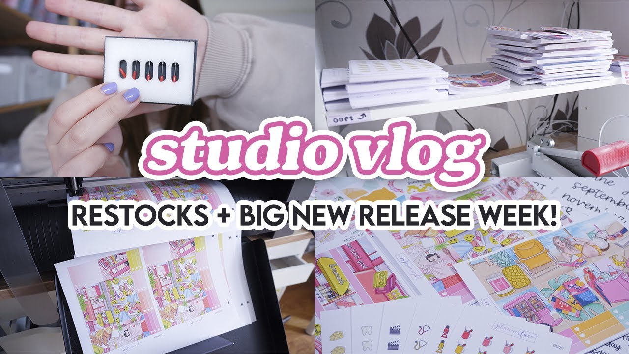 Designing, Graphtec Blades & World Stationery Day Prep! | STUDIO VLOG 