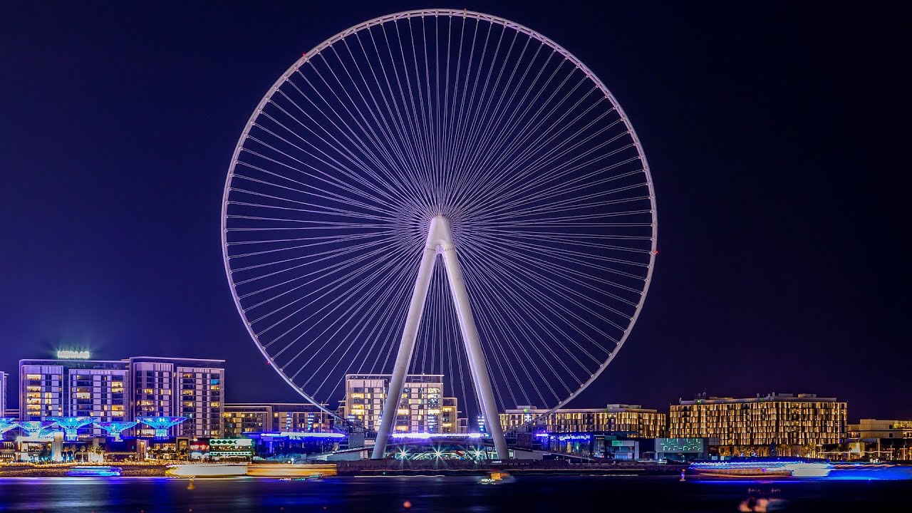 Dubai in 4K Ultra HD |Ain Dubai & Marina Night Walk 🌃 | Cinematic City Walk | @BabyTravelDiaries 
