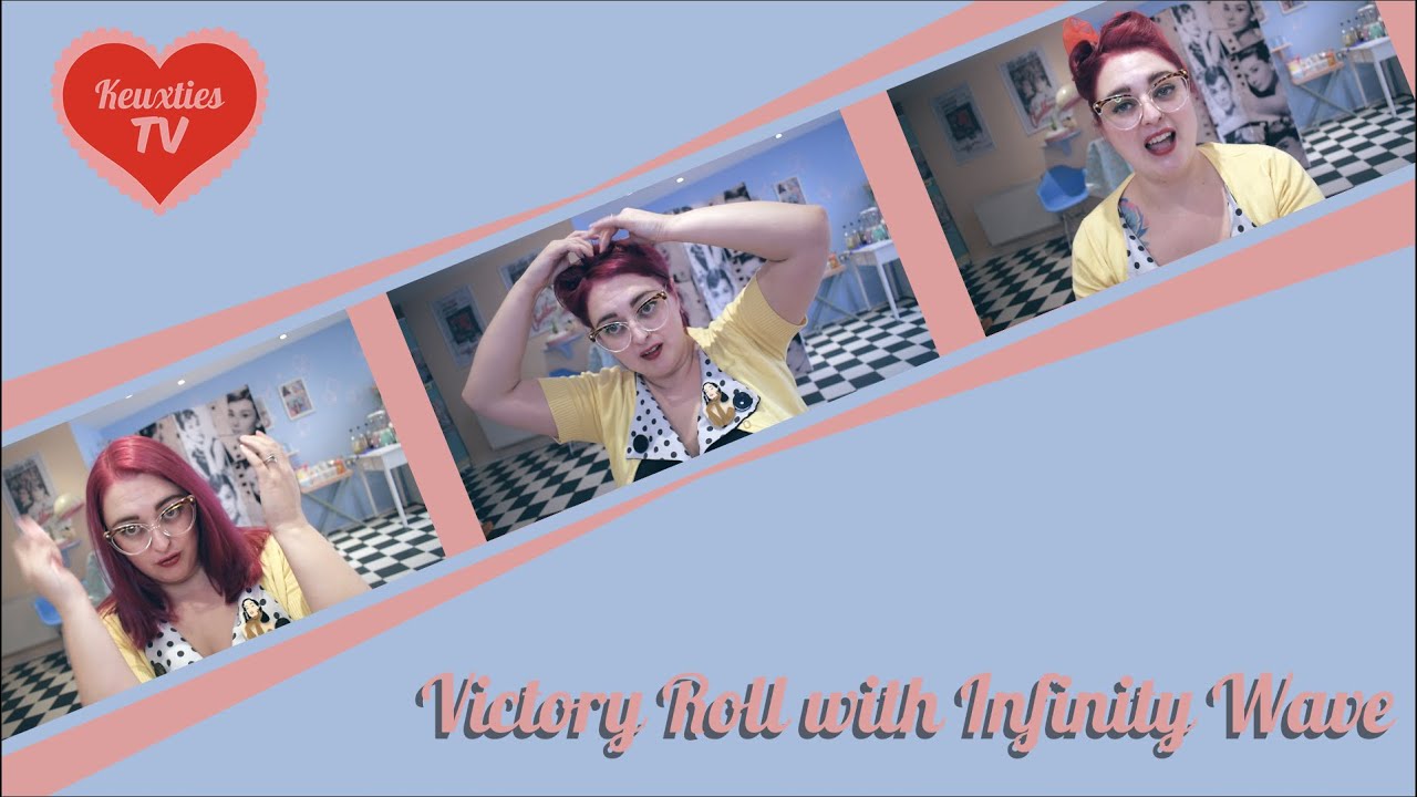 Victory Roll with Infinity Wave | Vintage Hair Tutorial by Le Keux Essex