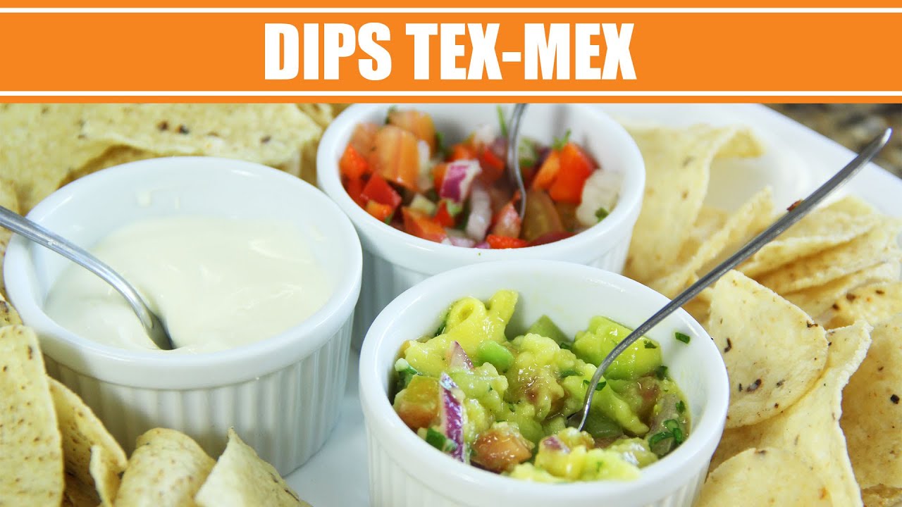 Receita de Dips Mexicanos: Pico de Gallo, Sour Cream e Guacamole - Receitas Mexicanas