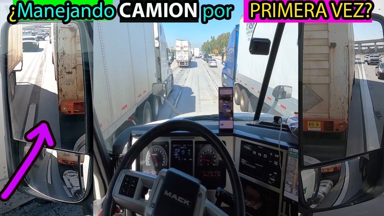manejando un camion por primera vez? que nervios y miedo conduciendo trailer en el trafico ciudad