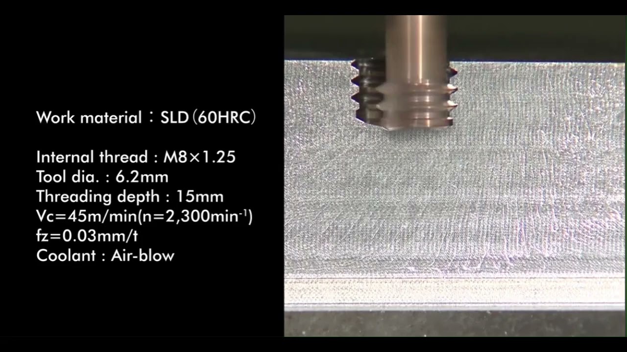 Moldino EDT Threadmill - Direct Drilling & Tapping in 60 HRc Die Steel
