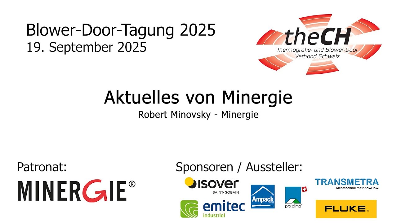 Aktuelles von Minergie - Robert Minovsky / Minergie