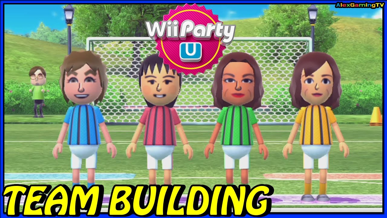 Wii Party U - Team Building 🎵 Alex vs Cheng-Han vs Hiromi vs Masako | AlexGamingTV