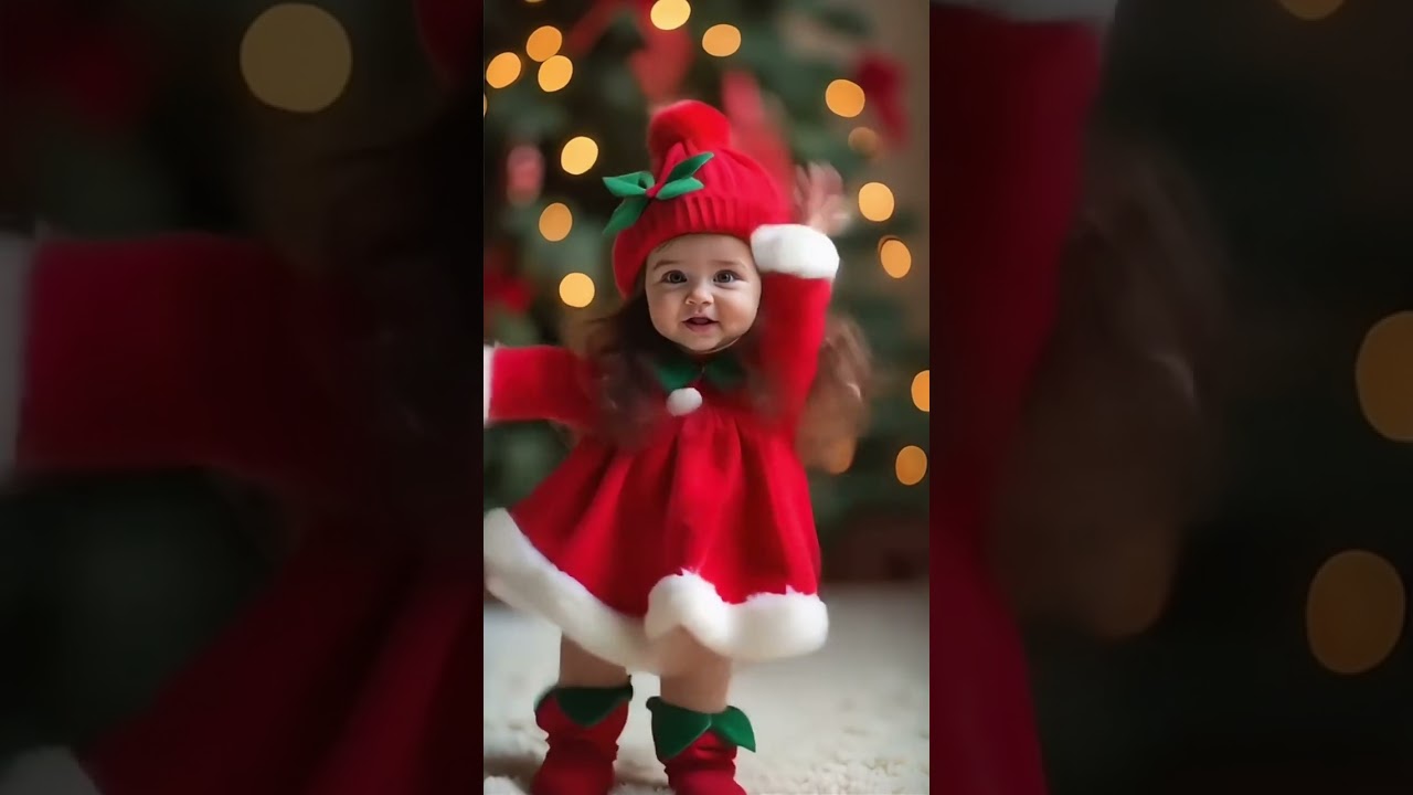 Christmas Dance #cute #adorablechild #cutebaby #adorablebaby #funny #dancevideo