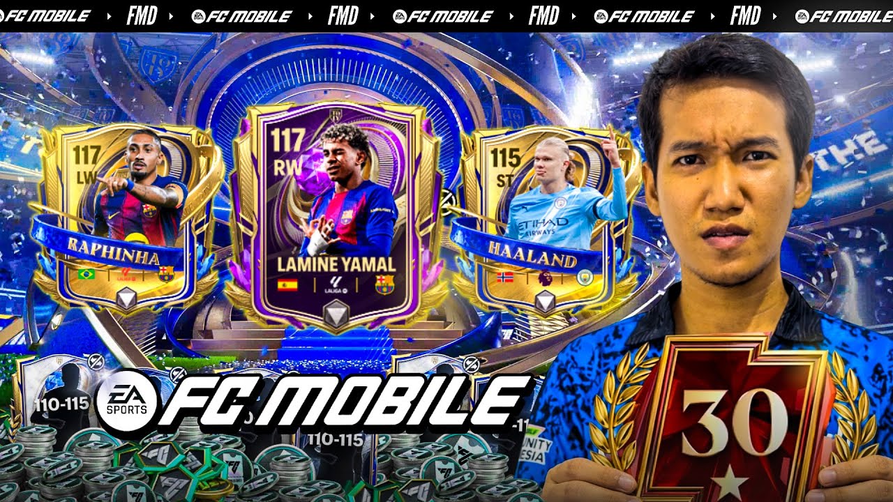 ALL IN Lamine Yamal 117 & Push Rank B30! The Real BABY GOAT?! | FC Mobile Indonesia