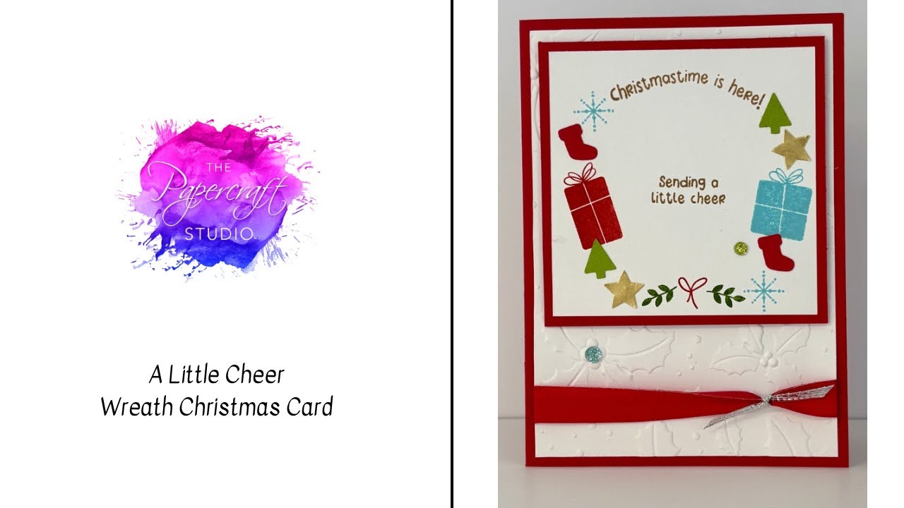 A Little Cheer Wreath Christmas Card