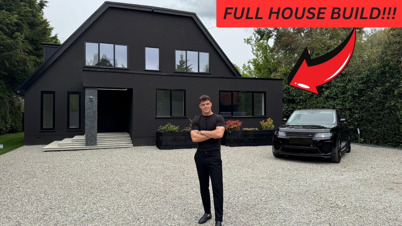 I BUILT A BLACK HOUSE! (START TO FINISH)
