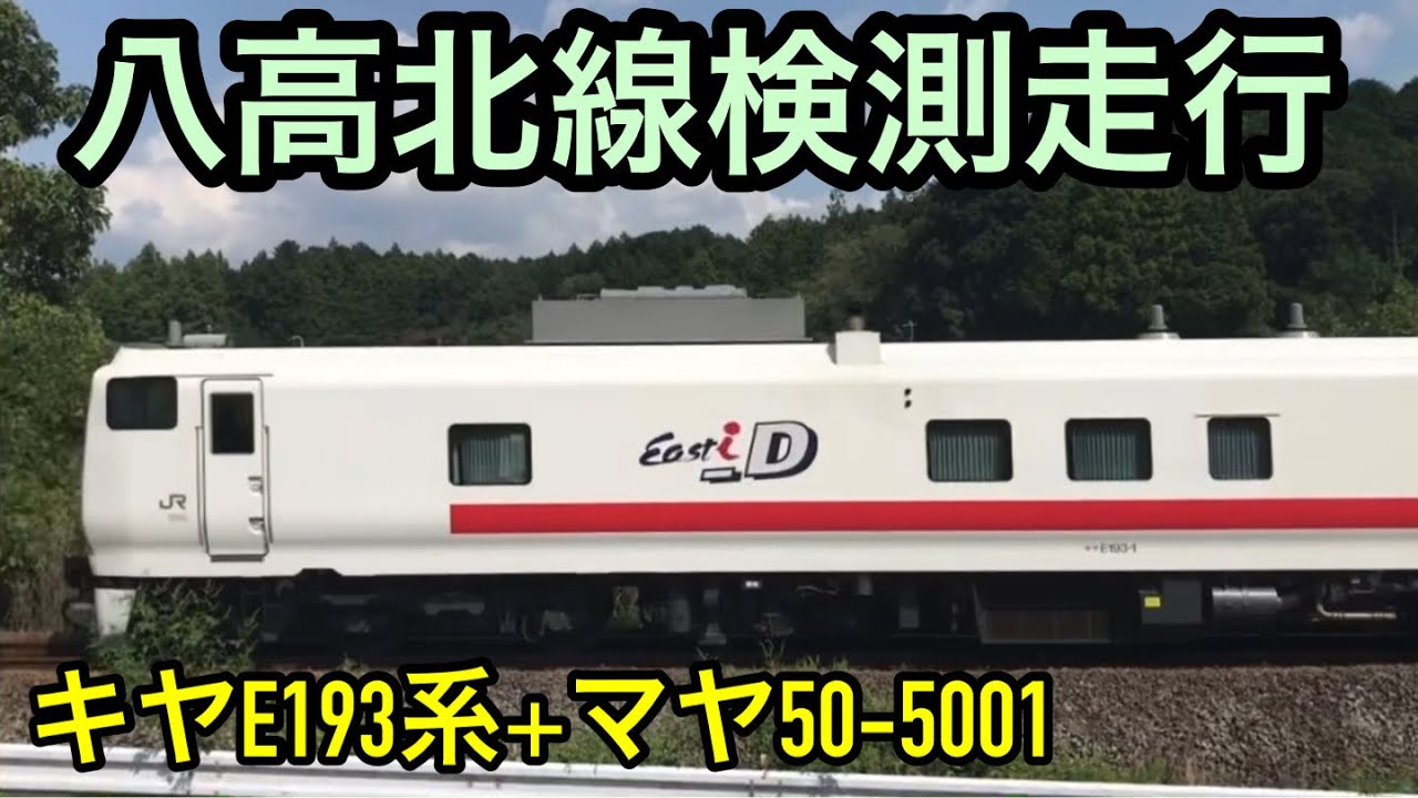 【線路点検】キヤE193系＋マヤ50-5001、八高線を検測！